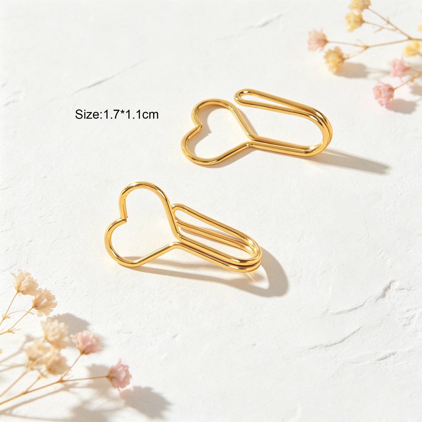 Hollow Heart Ear Cuff Non Piercing Gold Ear Clips Minimalist Cartilage Jewellery