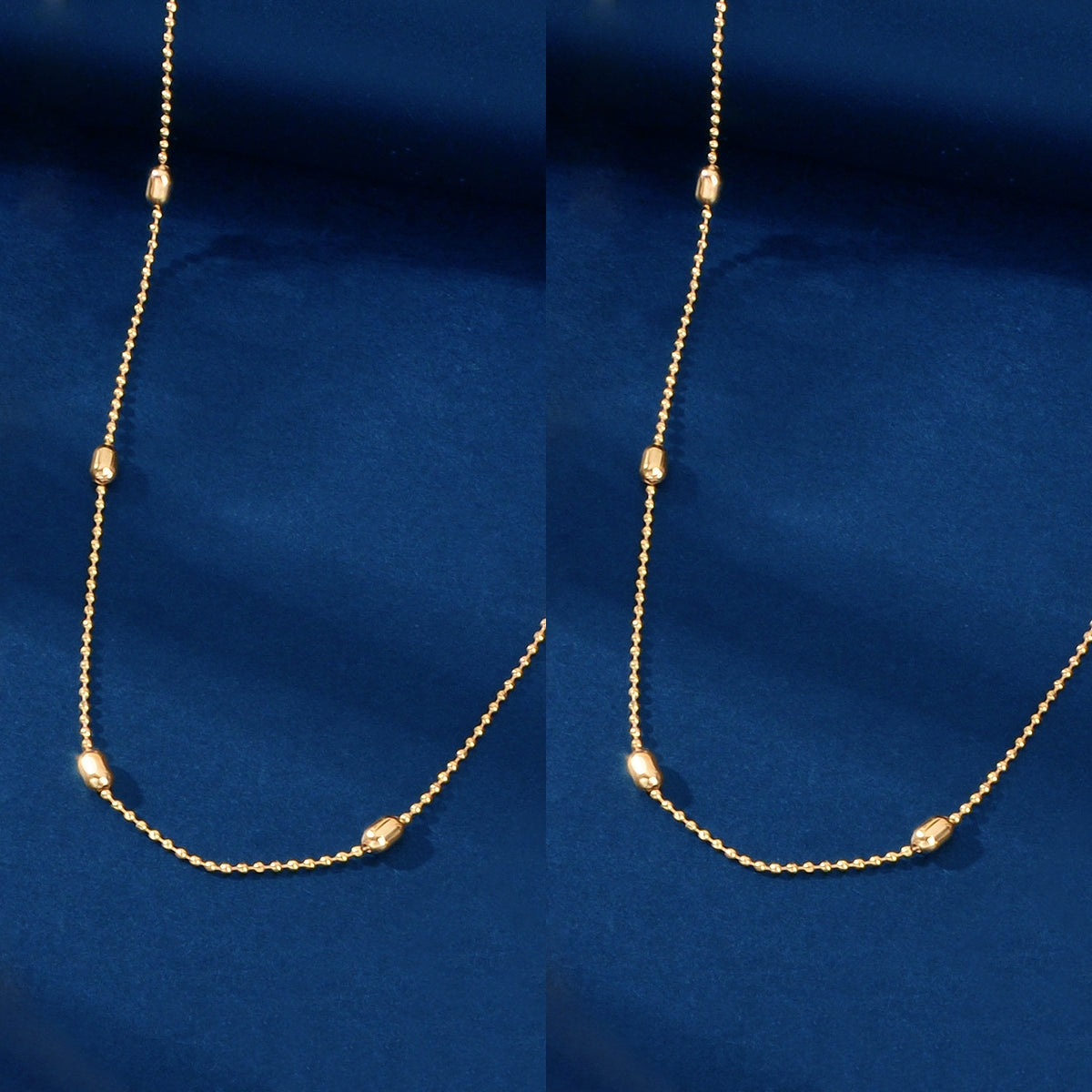 2 pcs Clearance Items AU Local Warehouse Golden Beads Chain Necklaces set Fashion Jewelry