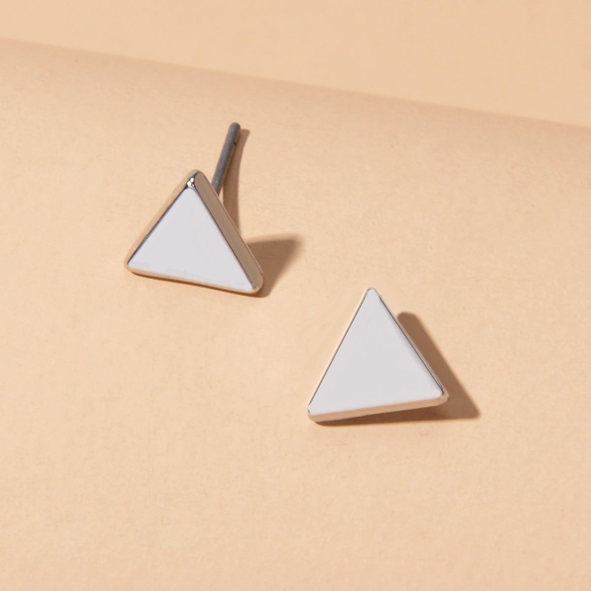 Minimalist Geometric Small Stud Tiny Triangle Mini Cartilage Tragus Earrings