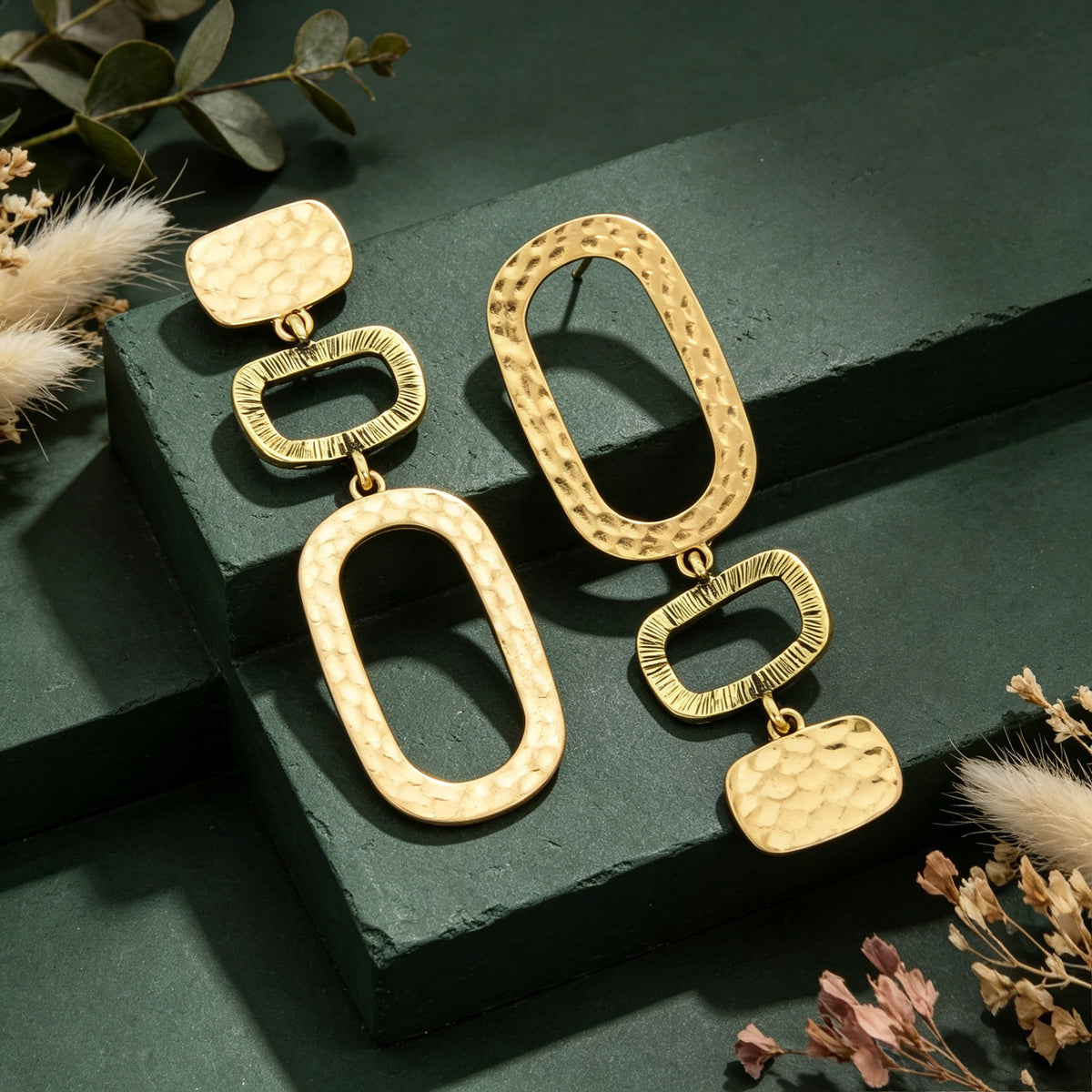 1 pair Basics Square Geometric Pendant Dangle Earrings Daily Officework Business Jewelry Accessories