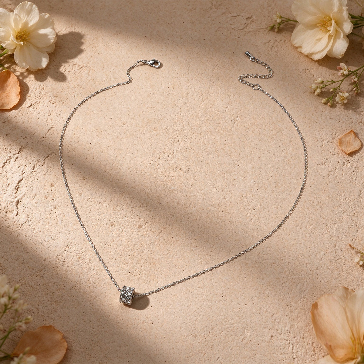Sparkling Geometric Pendant Necklace Simple Jewellery Birthday Anniversary Gift
