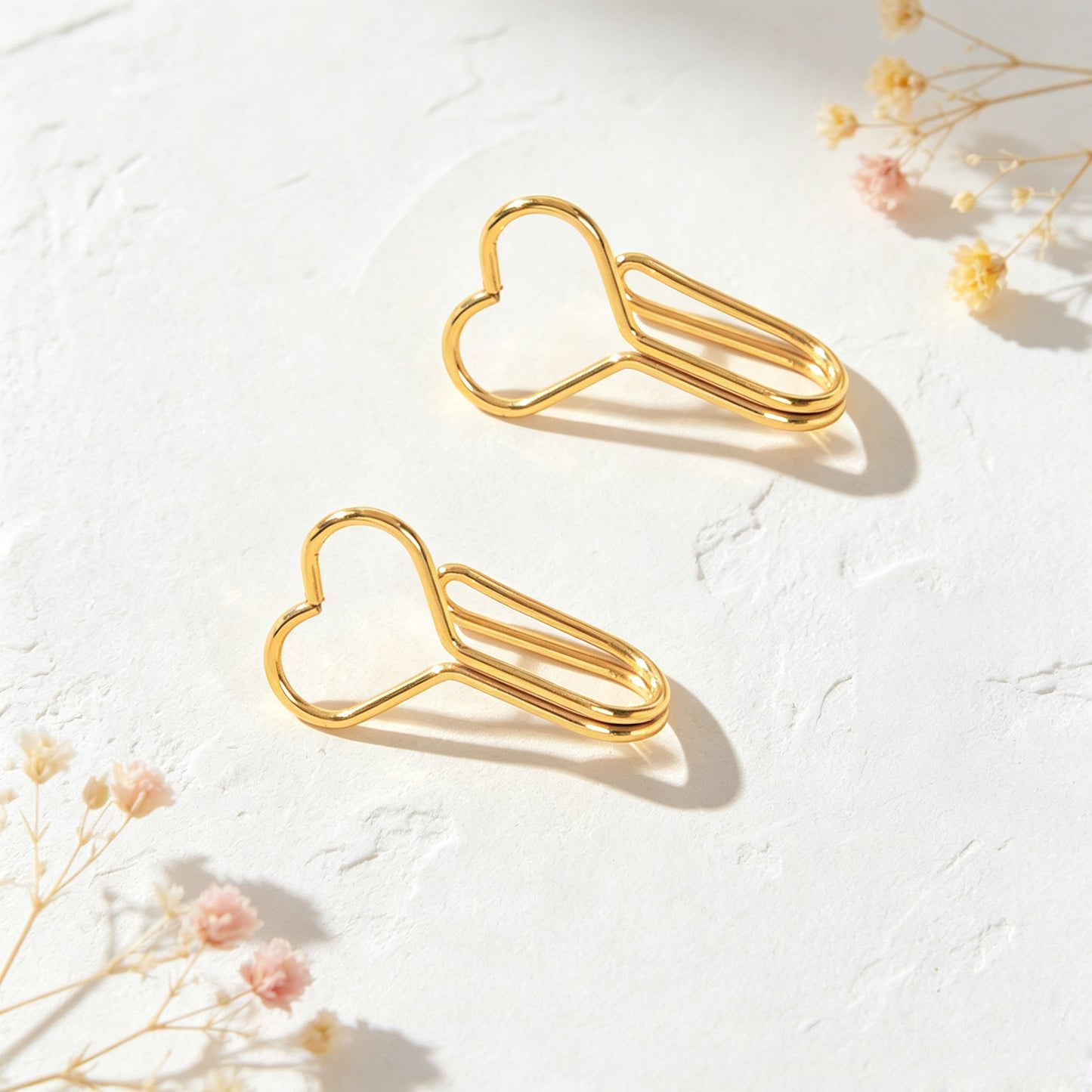 Hollow Heart Ear Cuff Non Piercing Gold Ear Clips Minimalist Cartilage Jewellery
