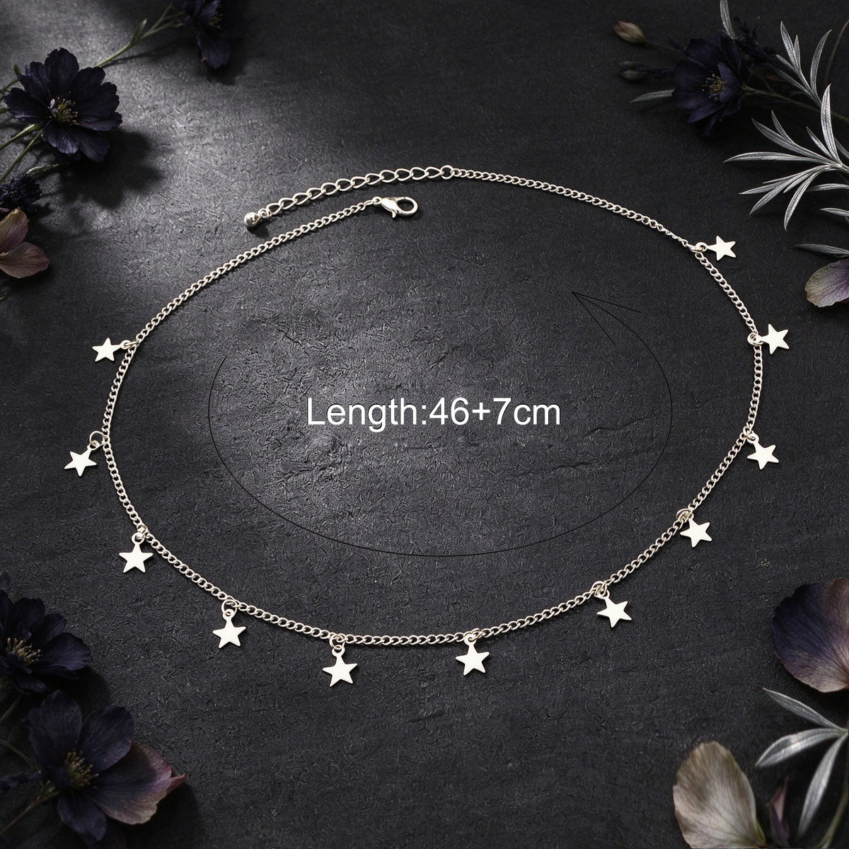 Elegant Multi Small Star Charm Collar Necklace Dainty Simple Daily Party Jewelry
