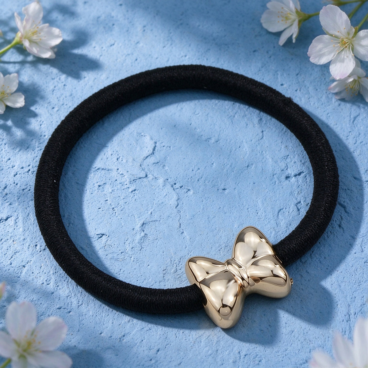 10pcs Cute Bow Heart Rabbit Cat Apple Black Elastic Hair Ties set Hair Accessory