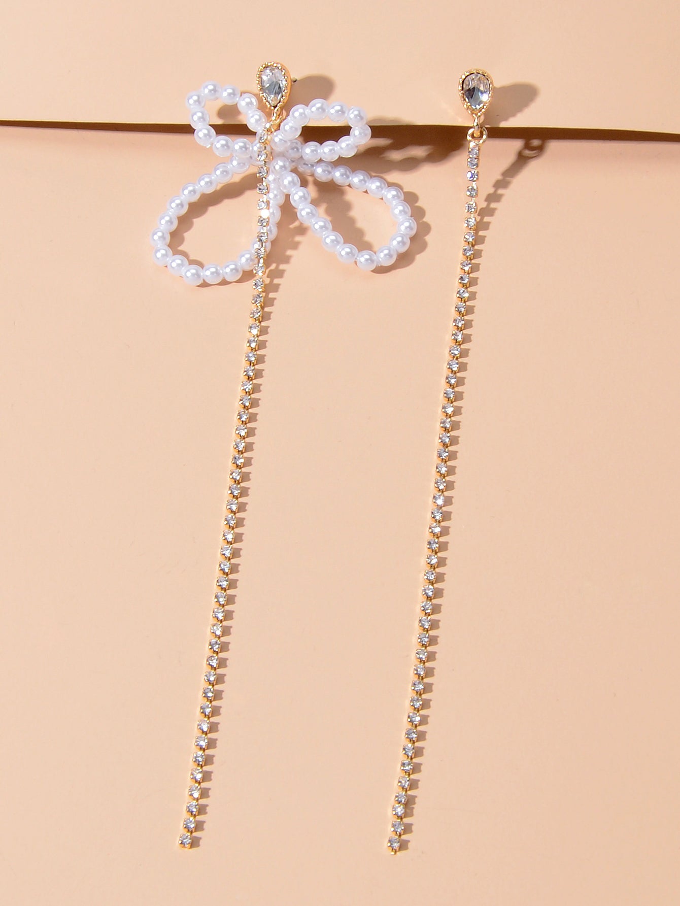 Pearl Butterfly Tassel Dangle Earrings Elegant Playful Jewelry