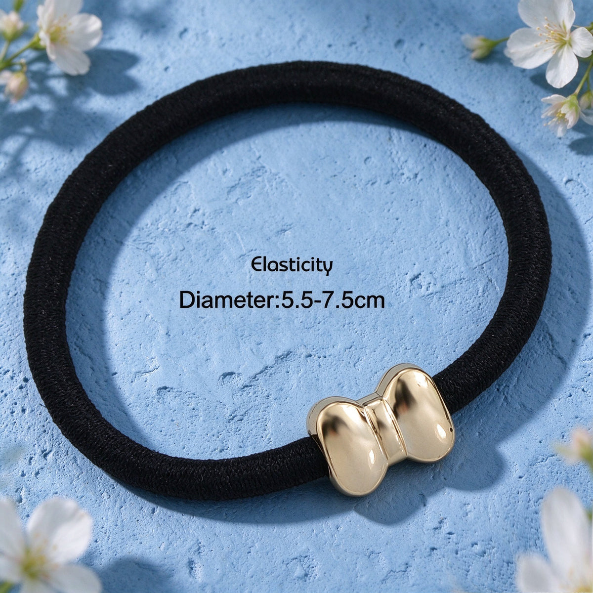 10pcs Cute Bow Heart Rabbit Cat Apple Black Elastic Hair Ties set Hair Accessory