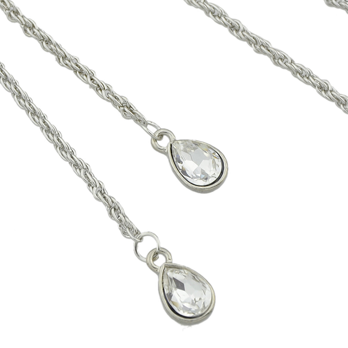 Designer Jewellery Gold Silver Long Chain Water Drop Necklace Trendy Accessories