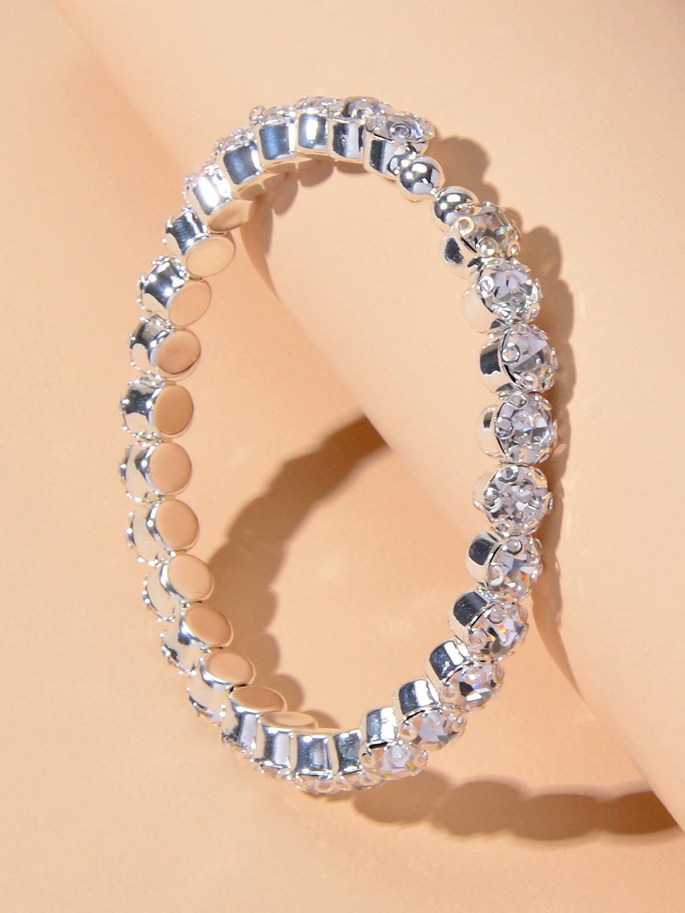 Textured Jewellery Faux Cubic Zirconia Classic Tennis Bracelet Nice Collection