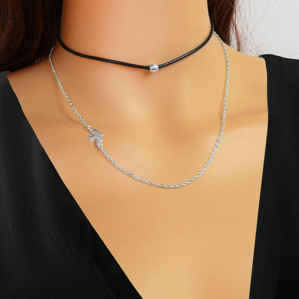 Double Delight Set of Two Minimalist Necklaces Chic and Versatile Jewellery
