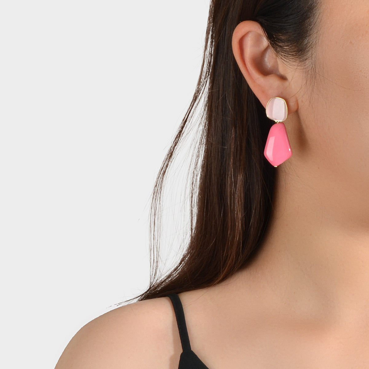 Y2k Style Trendy Candy Color Geometric Dangle Party Pierced Earrings Party Gift