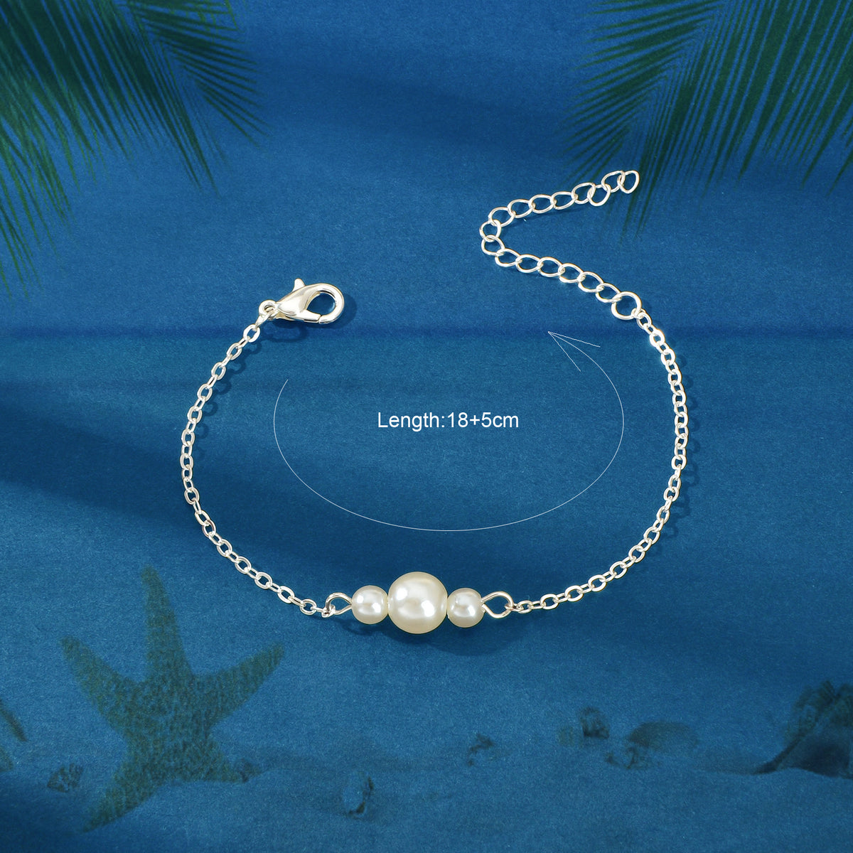 Pearl Adorned Minimalist Chain Bracelet - Elegant Simplicity for Every Occasion