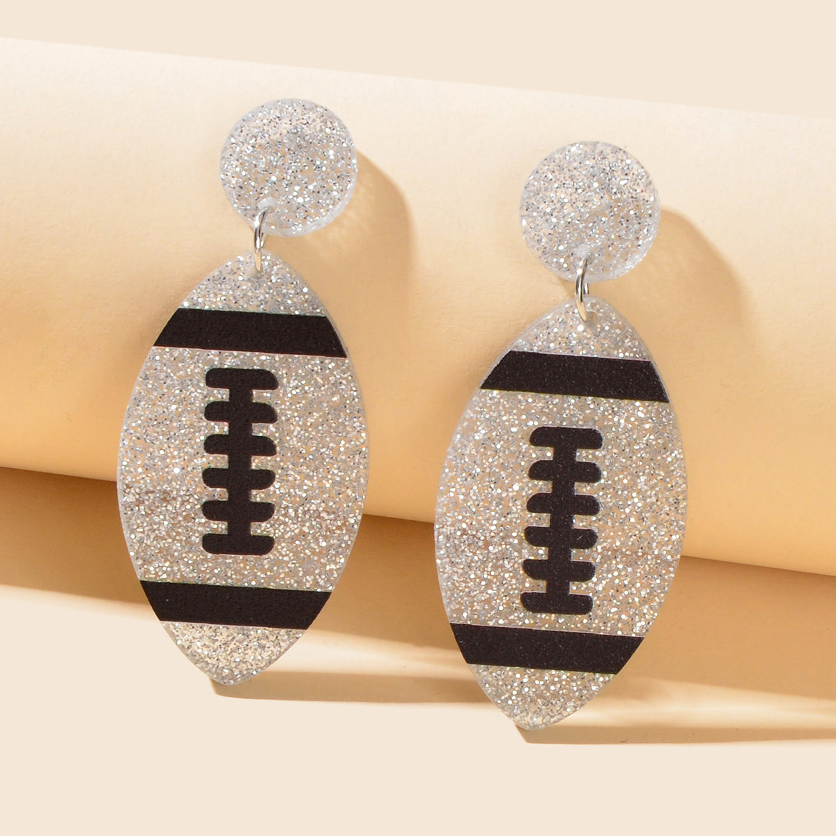 AFL Aussie Football Earrings Resin Footy Stud Rugby Australian Football Jewelry
