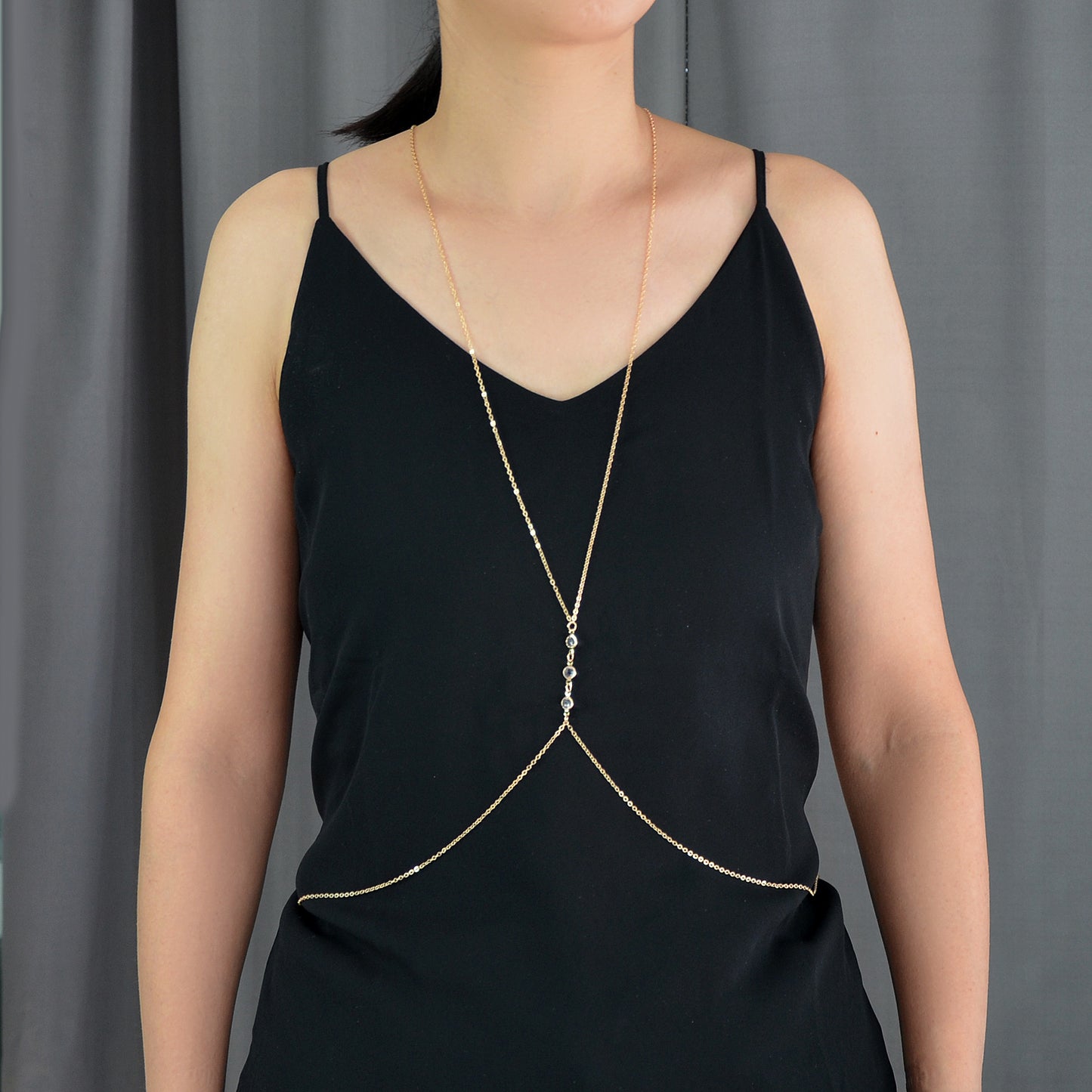 Sexy Gold Body Chain Bikini Beach Body Chain Harness Girls Teens Holdiay Jewelry