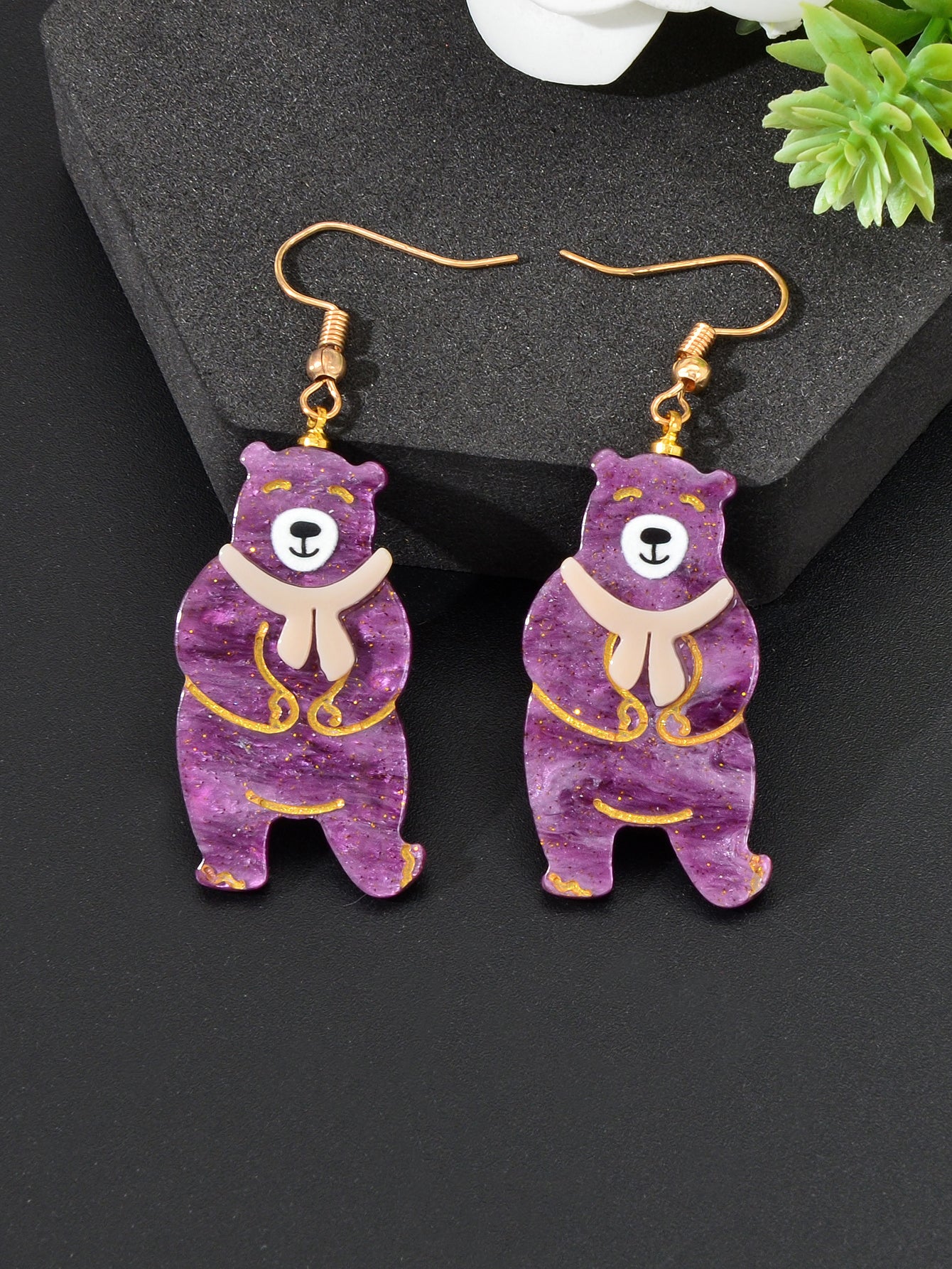 Cute Teddy Bear Pendant Earrings - Adorable Accessories Gift for a Playful Look