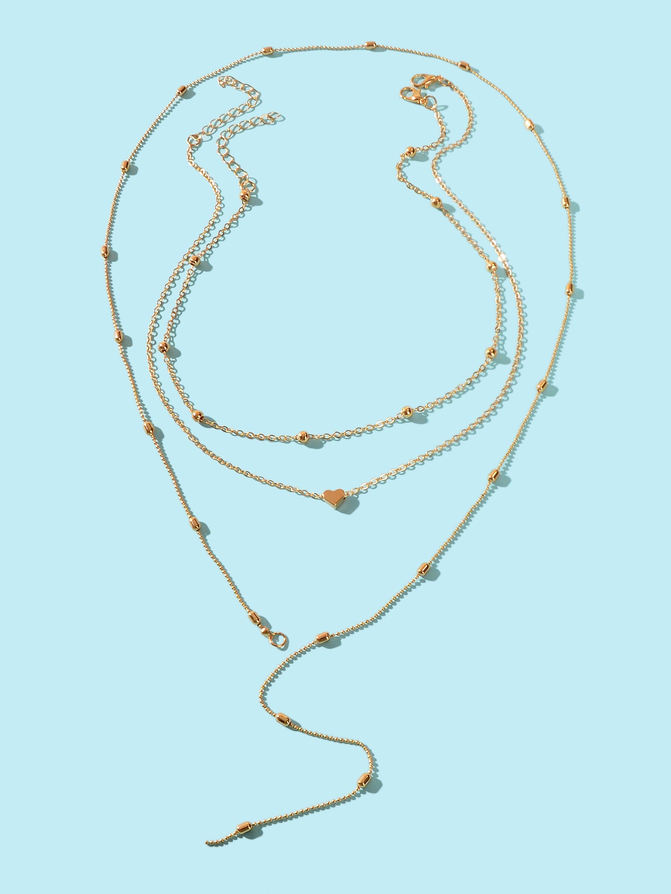 Stunning Multi-Layered Chain Link Necklace Trendy Statement Jewellery for Women