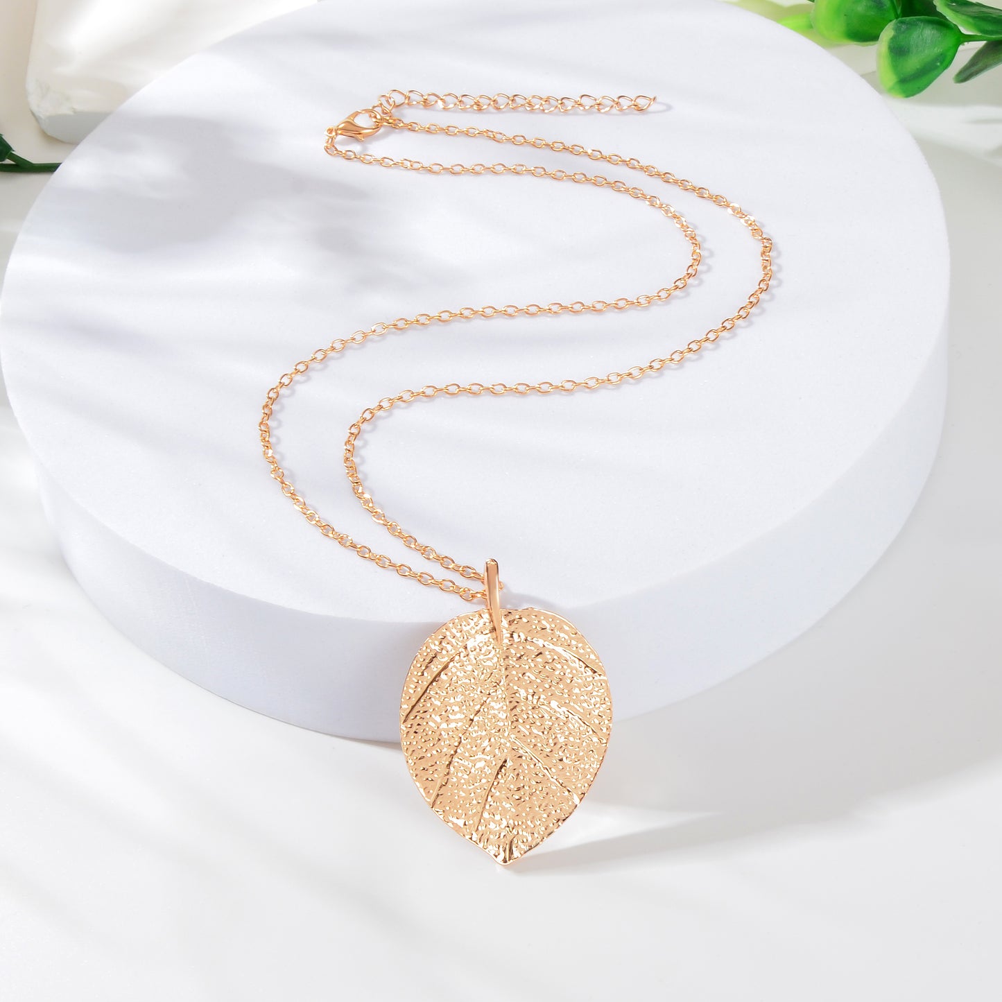 AU Post Boho Gold Silver Chain Leaf Charm Long Necklace Bohemia Accessories Bib Jewelry