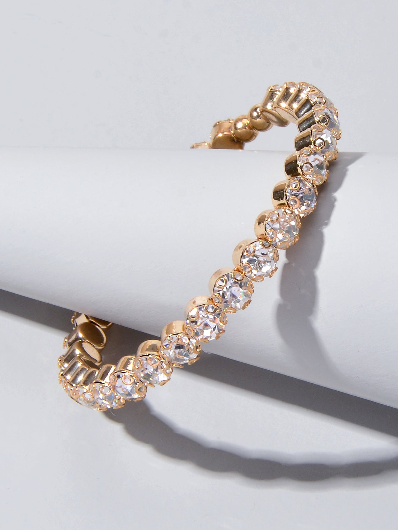 Textured Jewellery Faux Cubic Zirconia Classic Tennis Bracelet Nice Collection