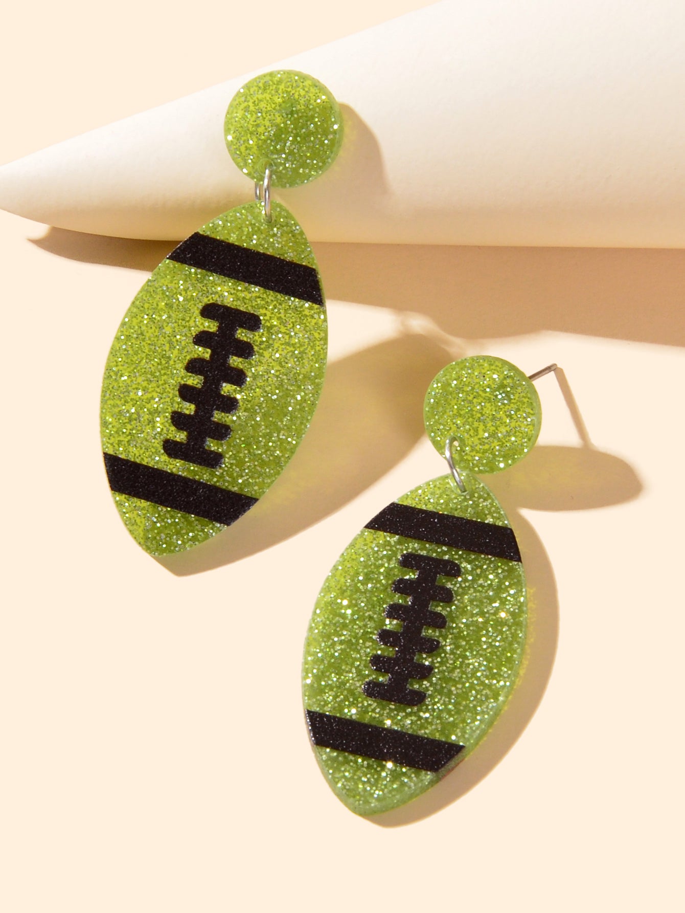 AFL Aussie Football Earrings Resin Footy Stud Rugby Australian Football Jewelry