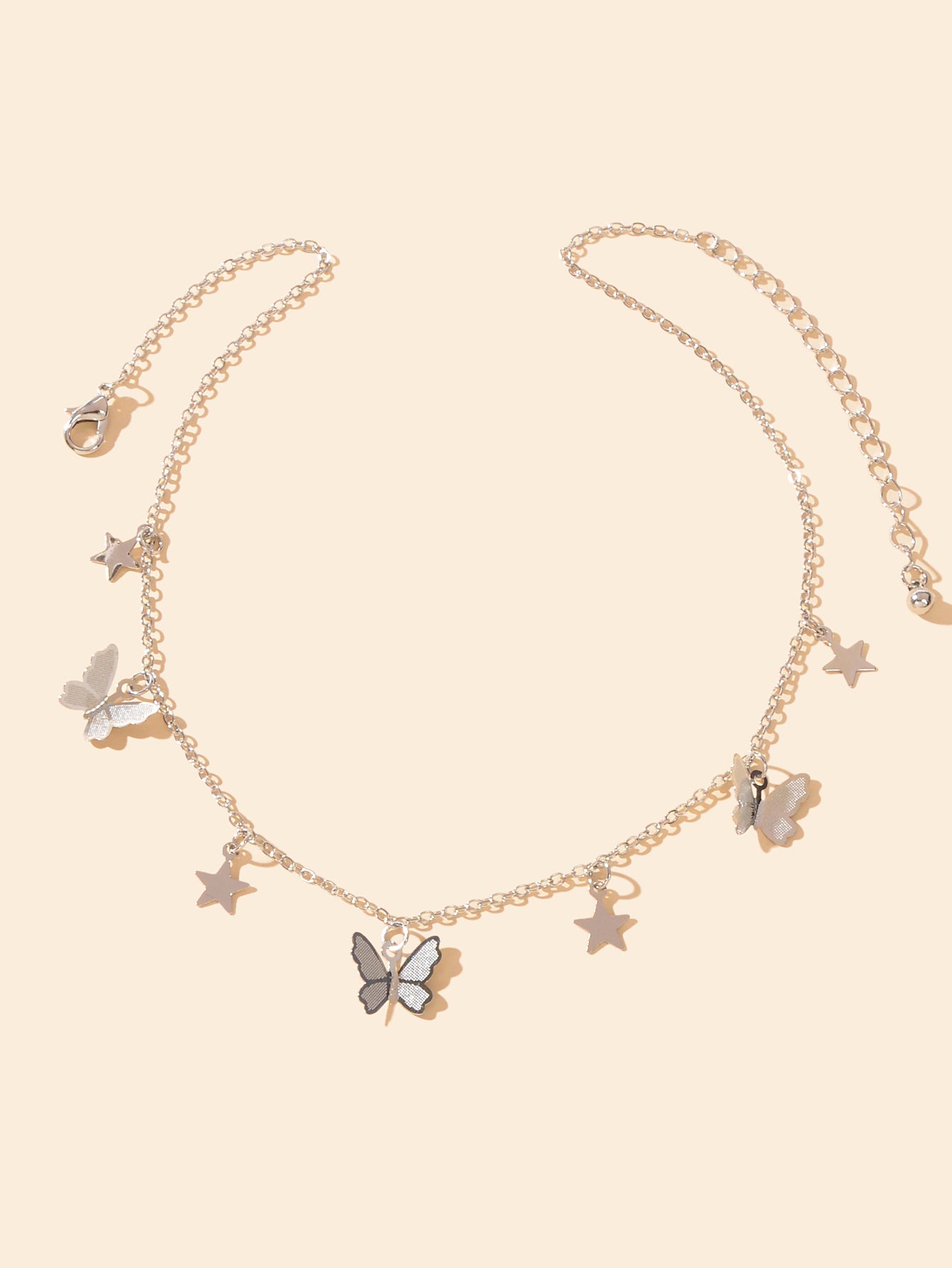Trendy Gold Chain Star Butterfly Charm Collar Necklace Women Party Decoration
