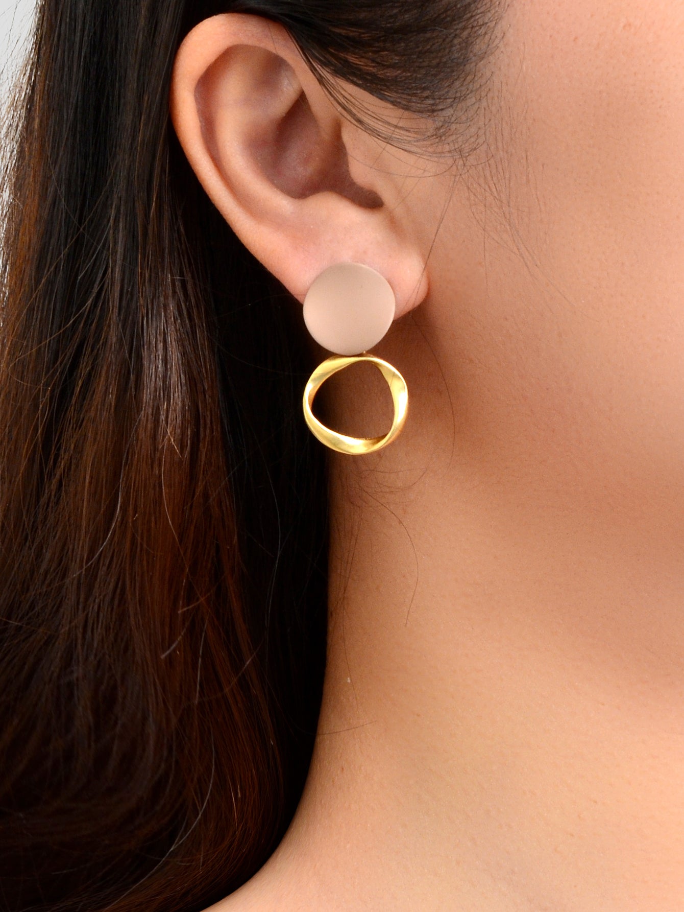 Round Dangling Stud Earrings Candy Colourful Bohemian Party Hoop Jewellery Gift
