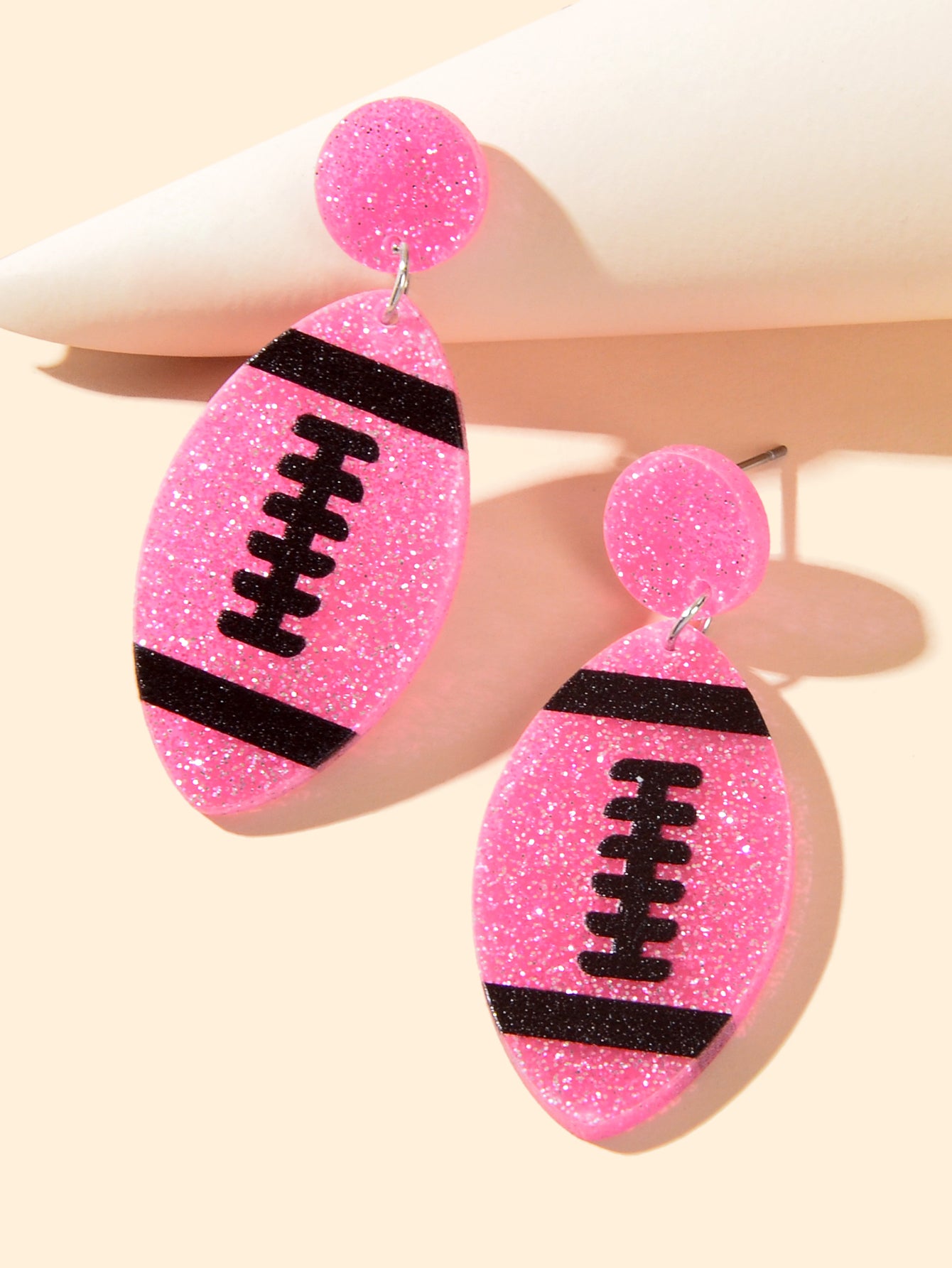 AFL Aussie Football Earrings Resin Footy Stud Rugby Australian Football Jewelry