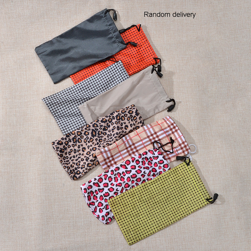 10 pcs Random color Soft Polyester Pouch Bag Glasses Sunglasses Case set Storage Bag for Eyeglasses
