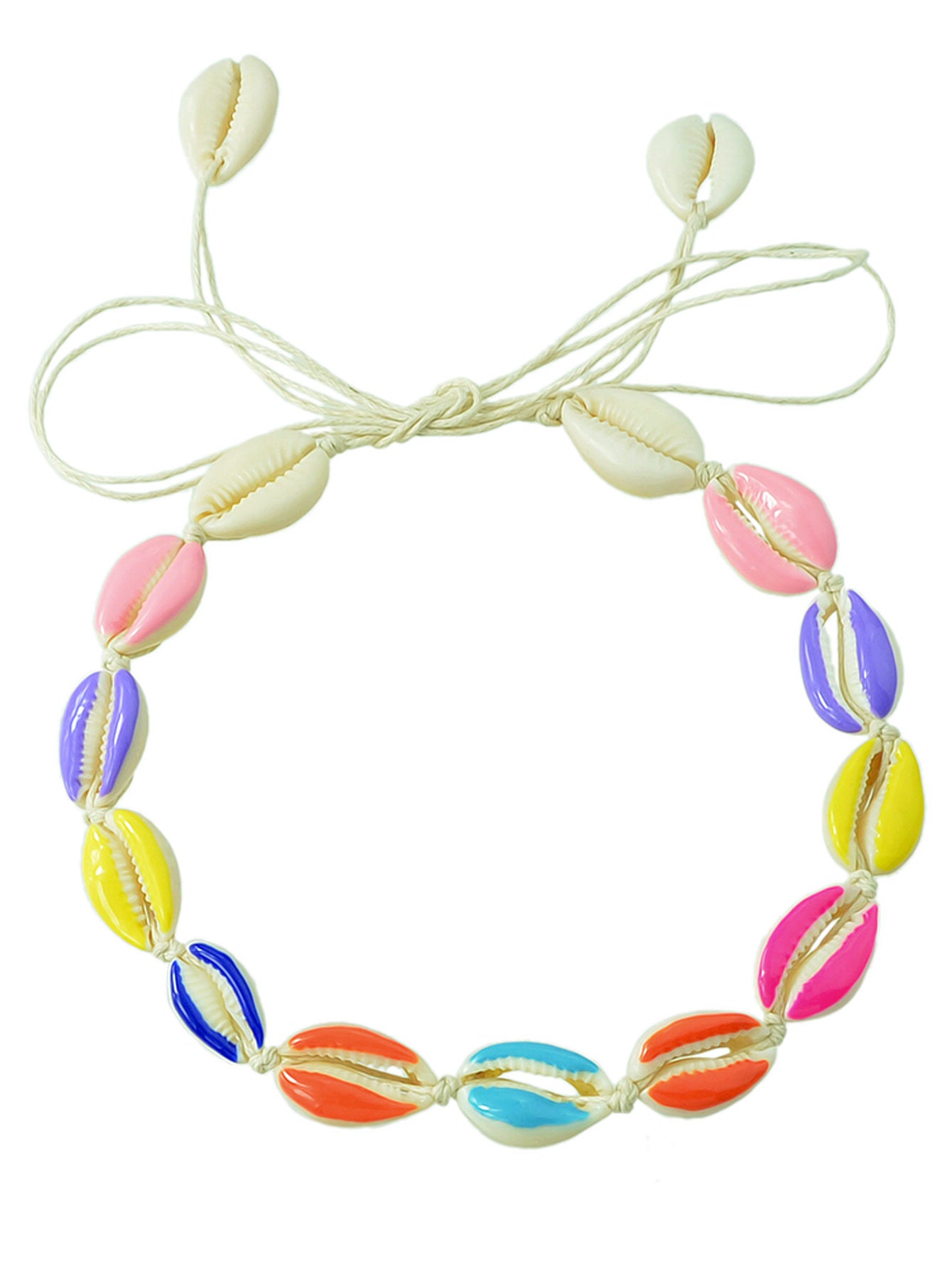 Traditional Ethnic Jewellery Handmade Colorful Shell Choker Boho Chic Necklace