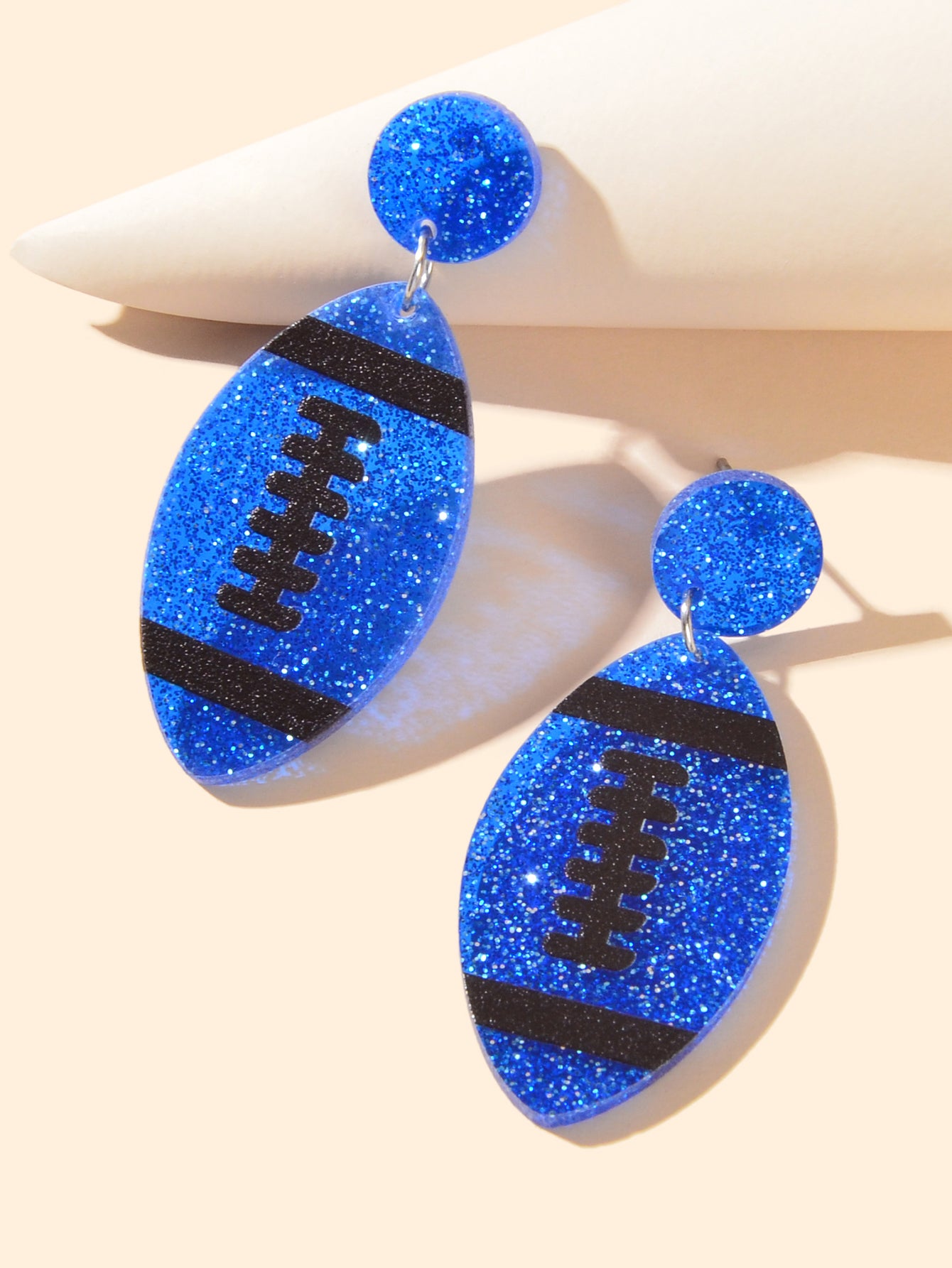 AFL Aussie Football Earrings Resin Footy Stud Rugby Australian Football Jewelry