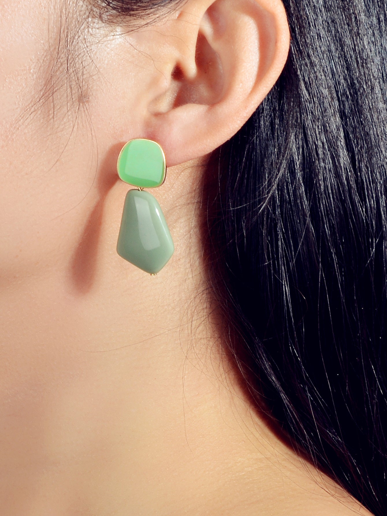 Y2k Style Trendy Candy Color Geometric Dangle Party Pierced Earrings Party Gift
