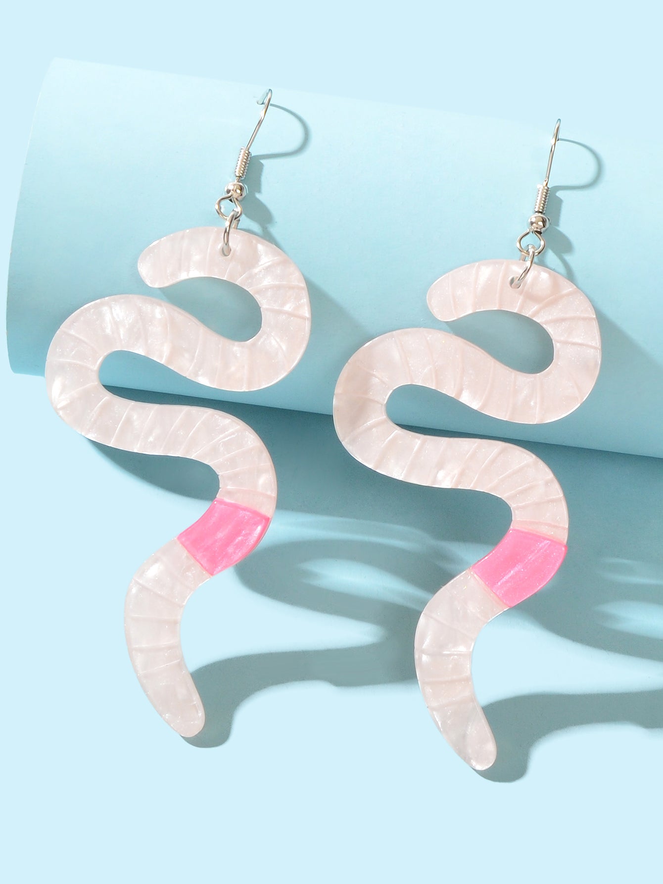 Hover to zoom Have one to sell? Sell it yourself Statement Resin Earthworm Lightweight Dangling Earrings Personality Accessories