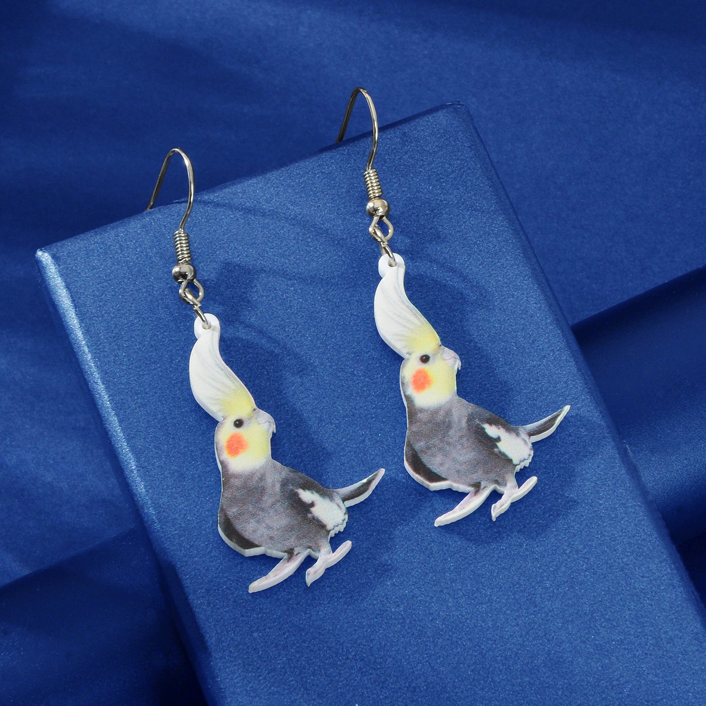 Cute Animal Drop Earrings Set 16 Pairs Acrylic Cartoon Squirrel Elephant Parrot Bunny Fun Fashion Jewelry