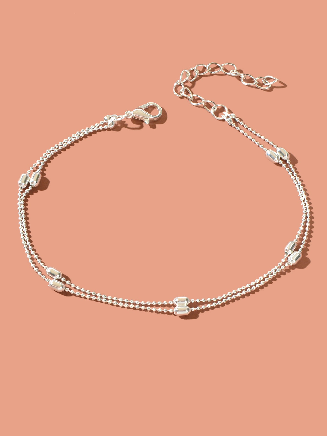 Double layer Popcorn Gold Chain Anklet Summer Beach Boho Chic Foot Chain Jewelry