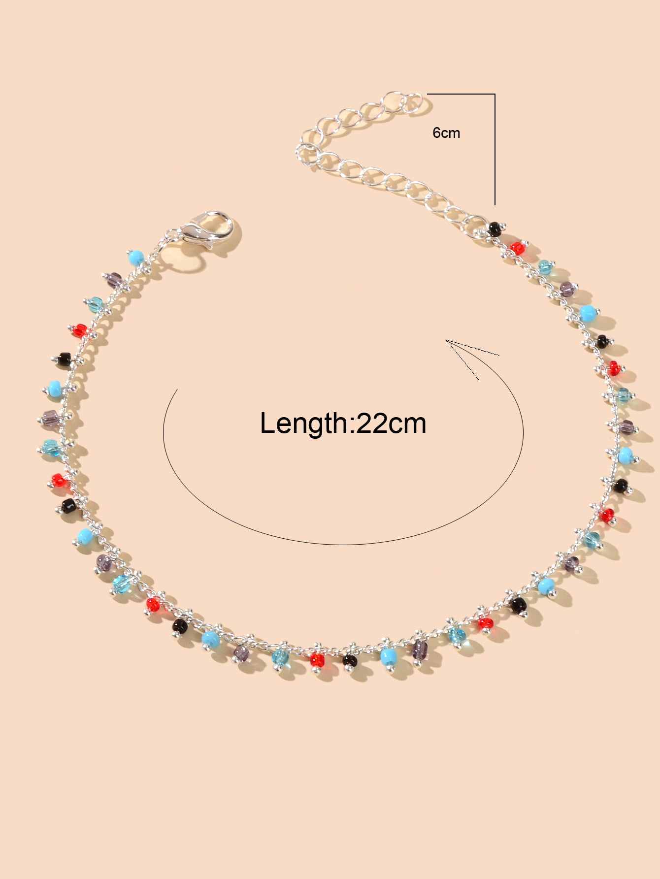 Bohemian Colorful Seed Beads Charm Gold Chain Necklace Women Holiday Jewellery