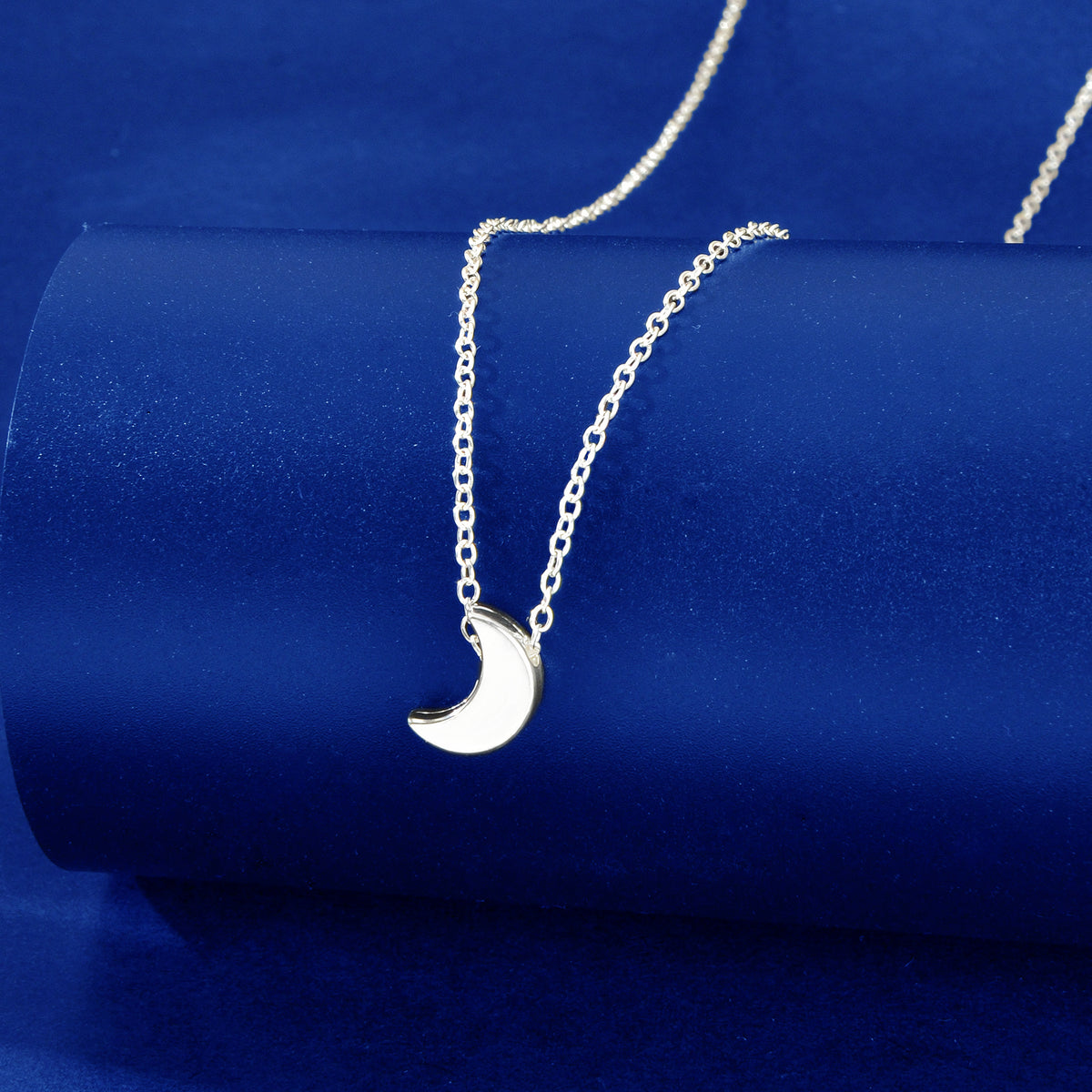 90s Gold Silver Color Chain With Tiny Moon Charm Necklace Jewellery Gifts Choker