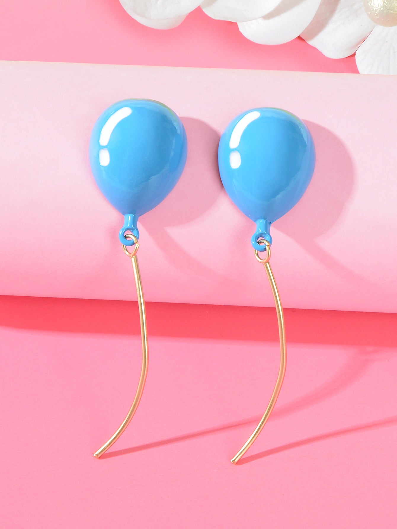 3D Romantic Balloon Pendant Earrings Whimsical Charming Accessory Gift Jewellery