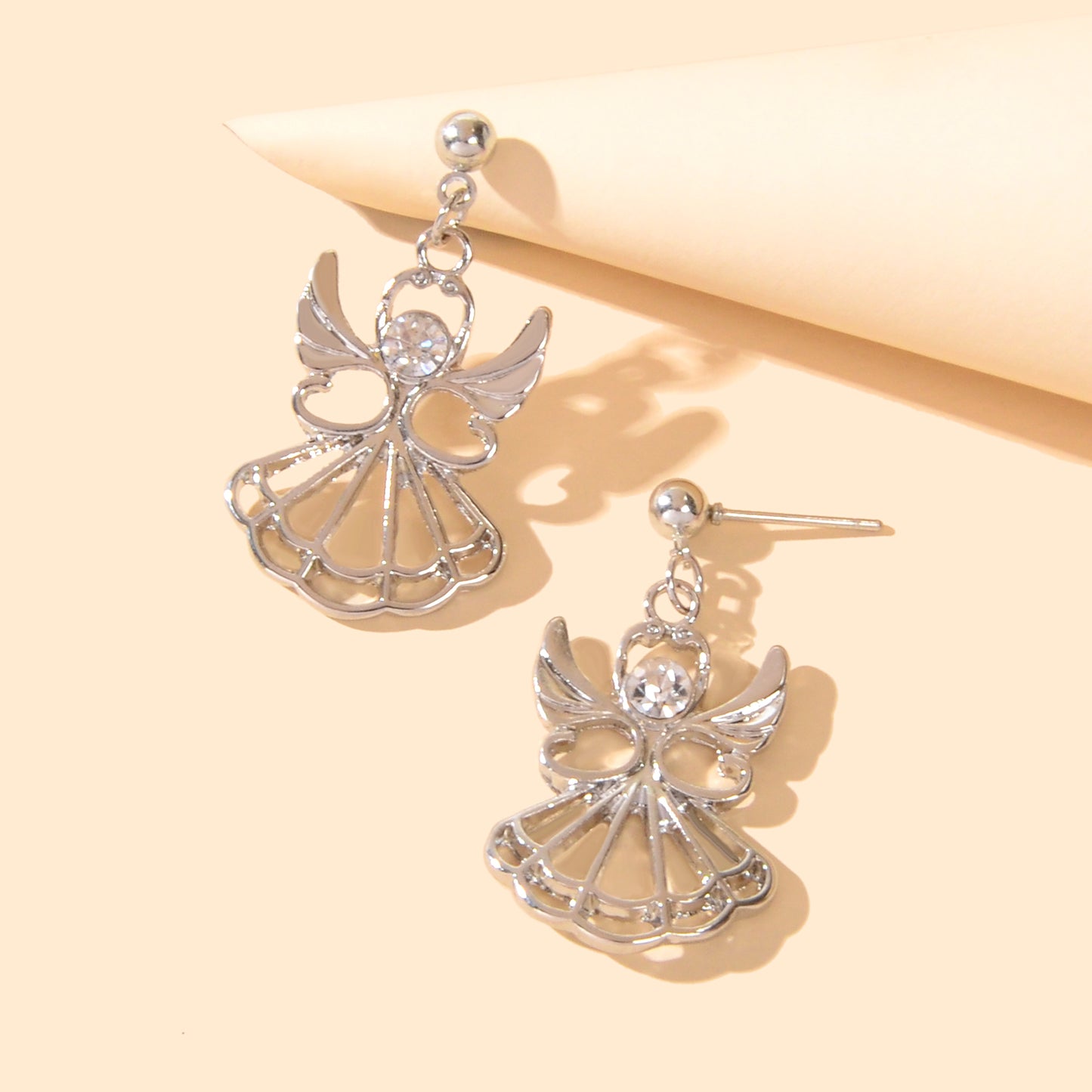 Female Jewellery Rhinestone Decor Little Fairy Earrings Gifts for Best Friends