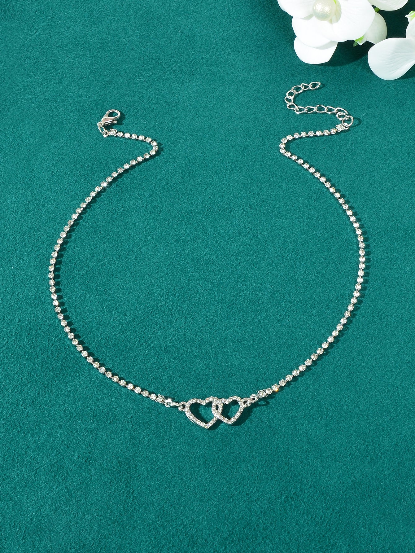 Heart-Shaped Pendant Multi-Charm Necklace Versatile Love Collection Jewellery