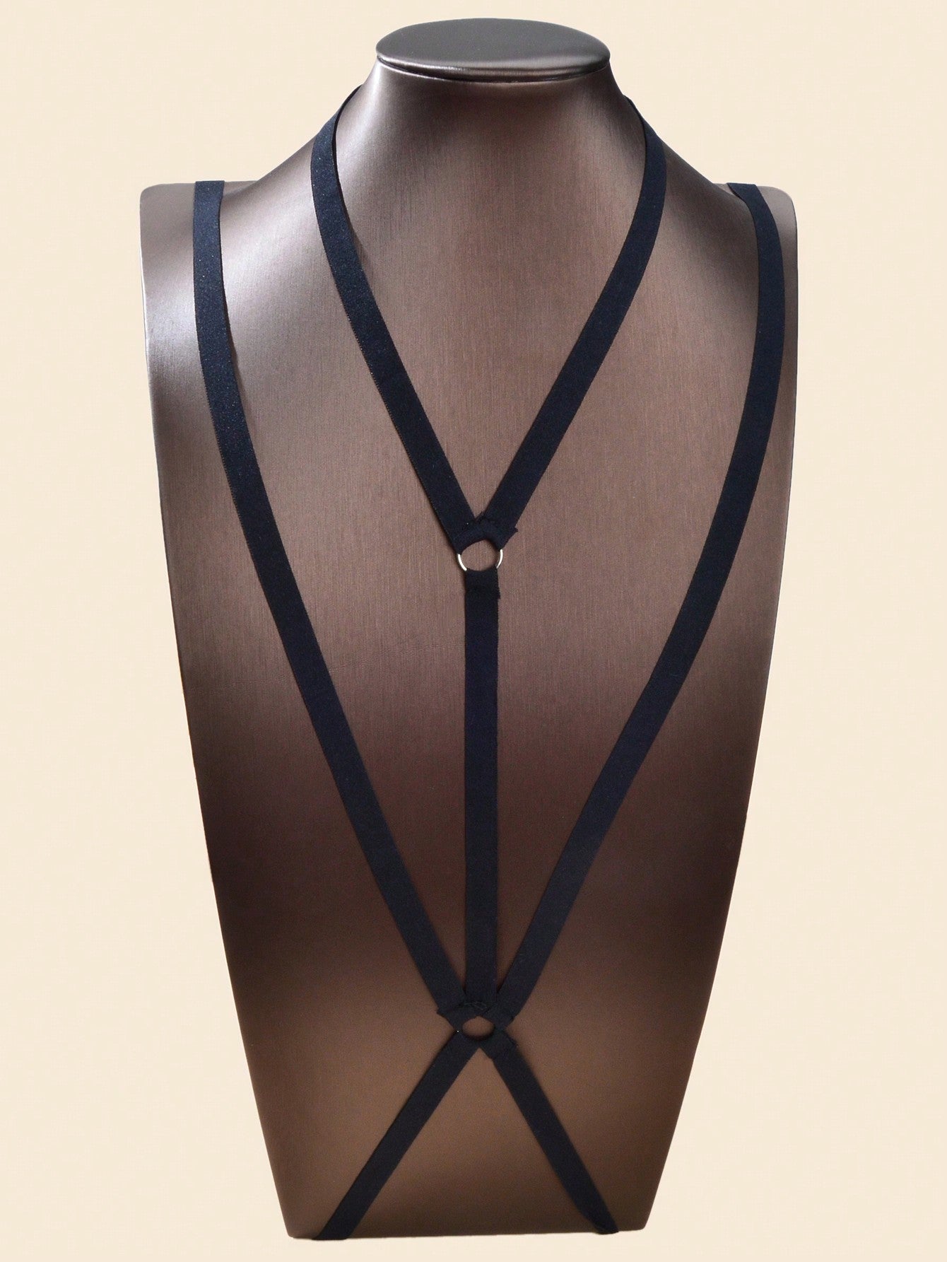 Black Sexy Harness Party Prom Rave Belly Bra Jewelry Chest Body Chain