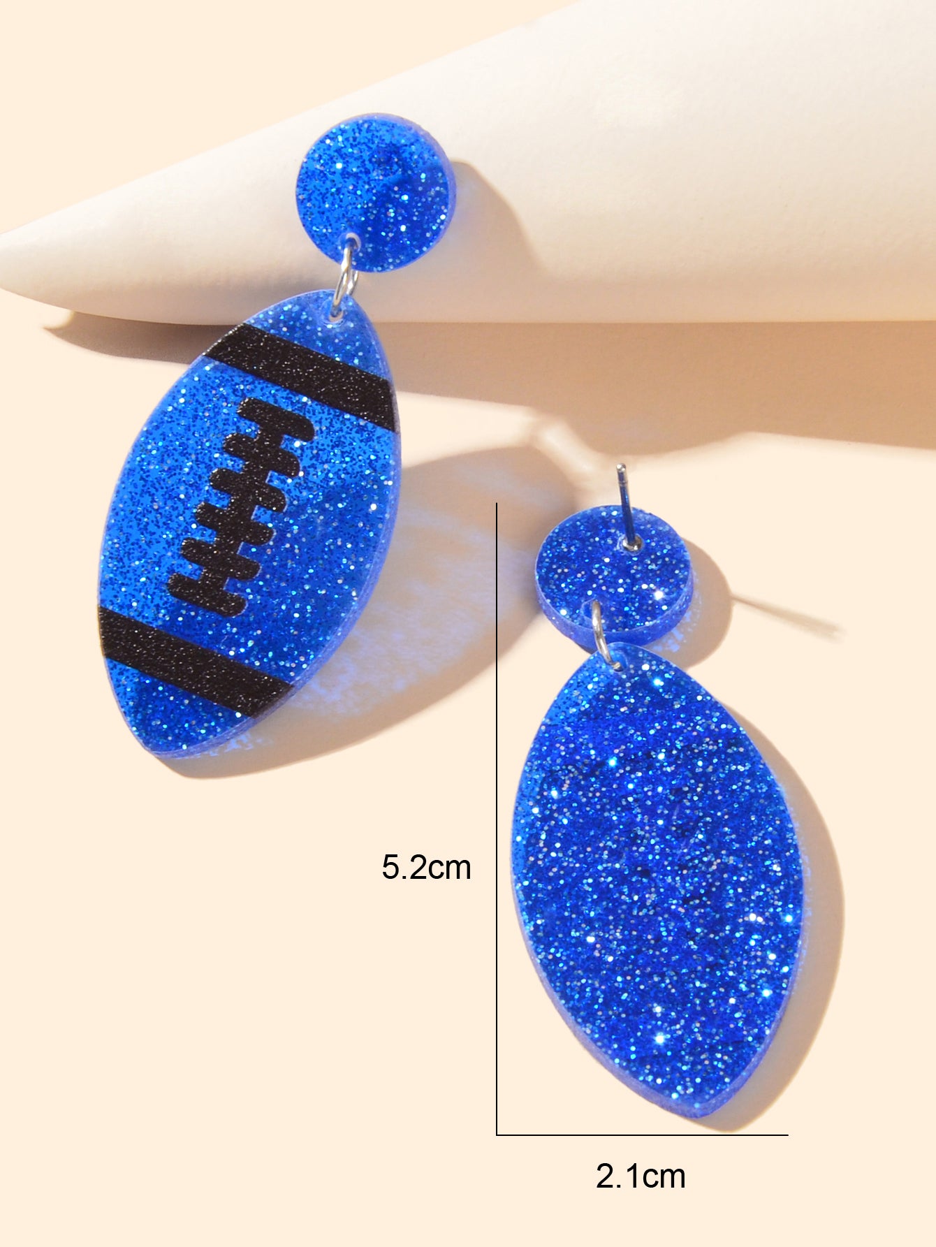 AFL Aussie Football Earrings Resin Footy Stud Rugby Australian Football Jewelry