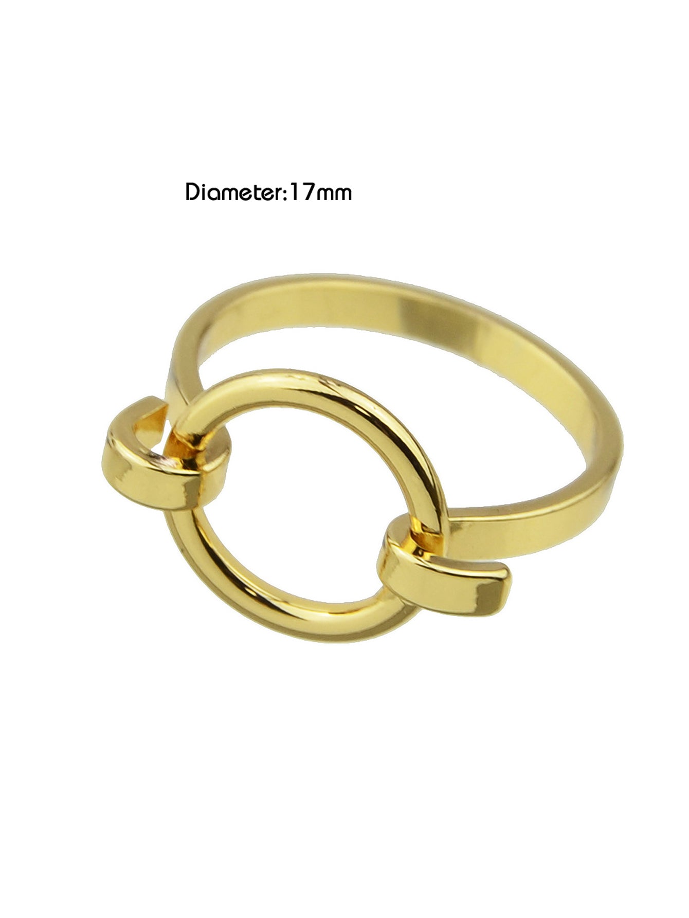 Hippie Jewellery Gold Silver Circle Metal Finger Ring Cool Punk Accessories Gift
