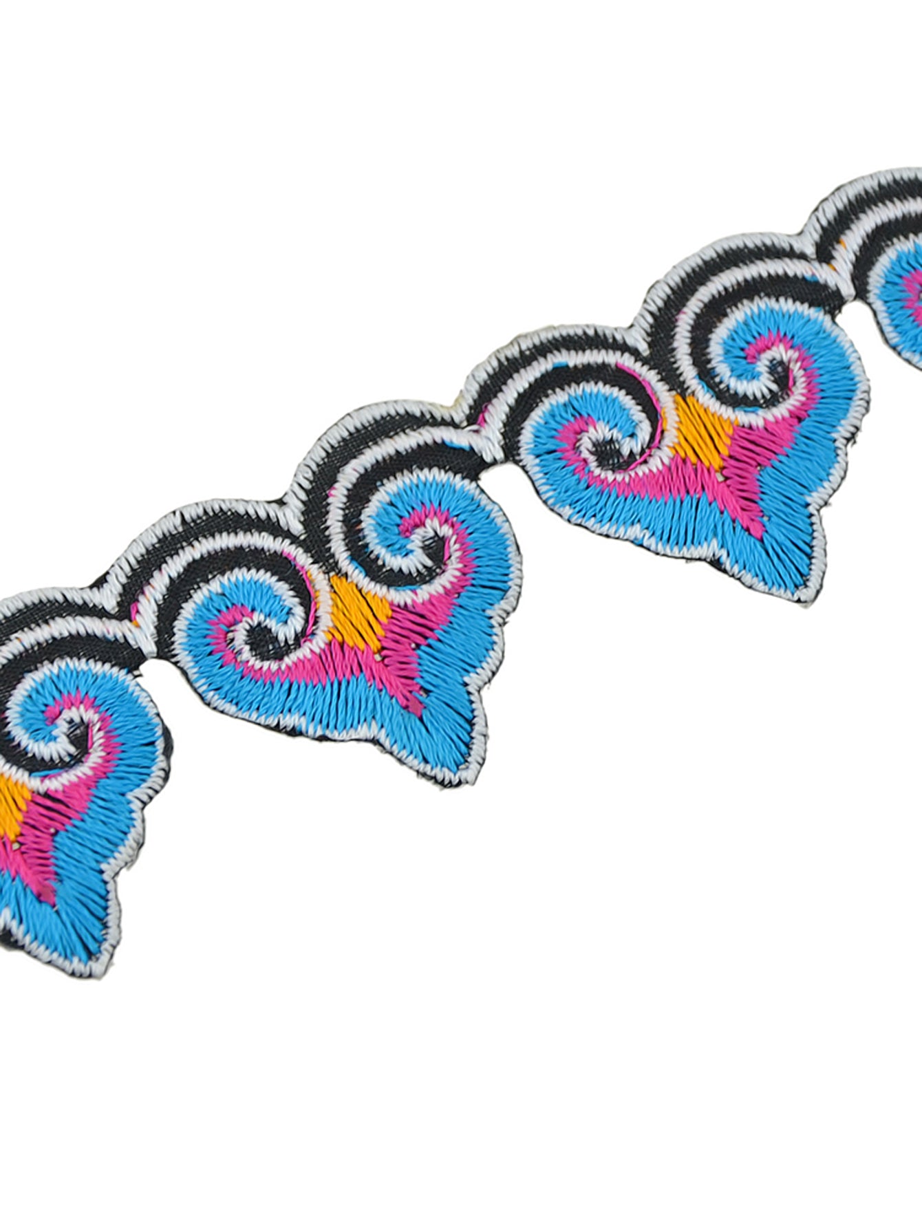 Traditional Jewelry Style Colorful Embroidery Heart Tattoo Choker Women Necklace