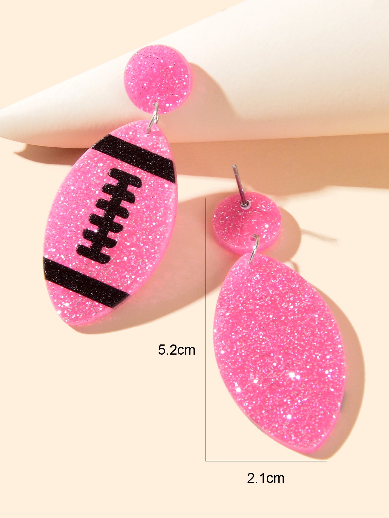 AFL Aussie Football Earrings Resin Footy Stud Rugby Australian Football Jewelry