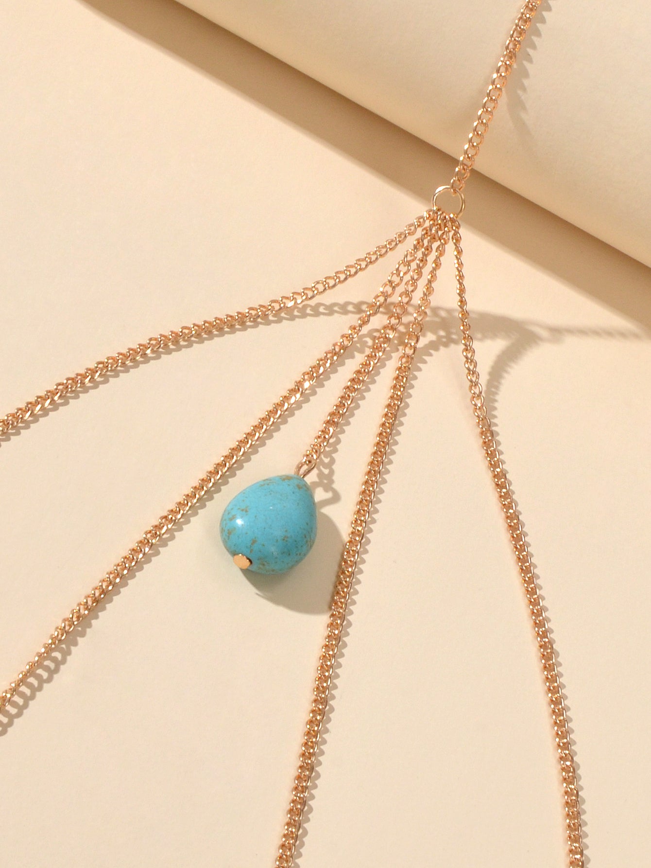 Boho Chic Sexy Multi-layer Gold Silver Turquoise Leg Chain Beach Body Chain Gift