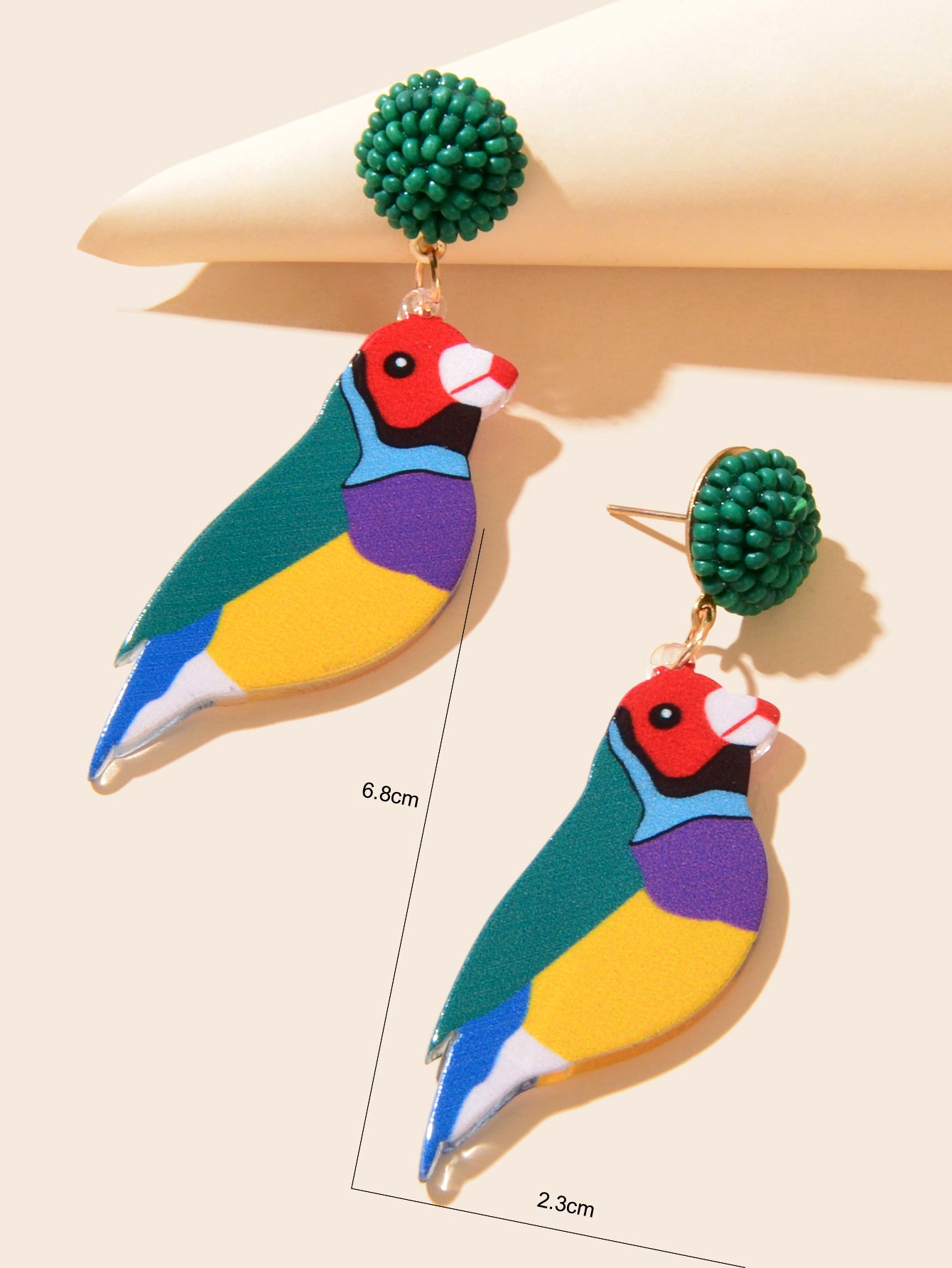 Hover to zoom Have one to sell? Sell it yourself Beautiful Colorful Acrylic Bird Dangle Earrings Girl Summer Holiday Jewelry Gift