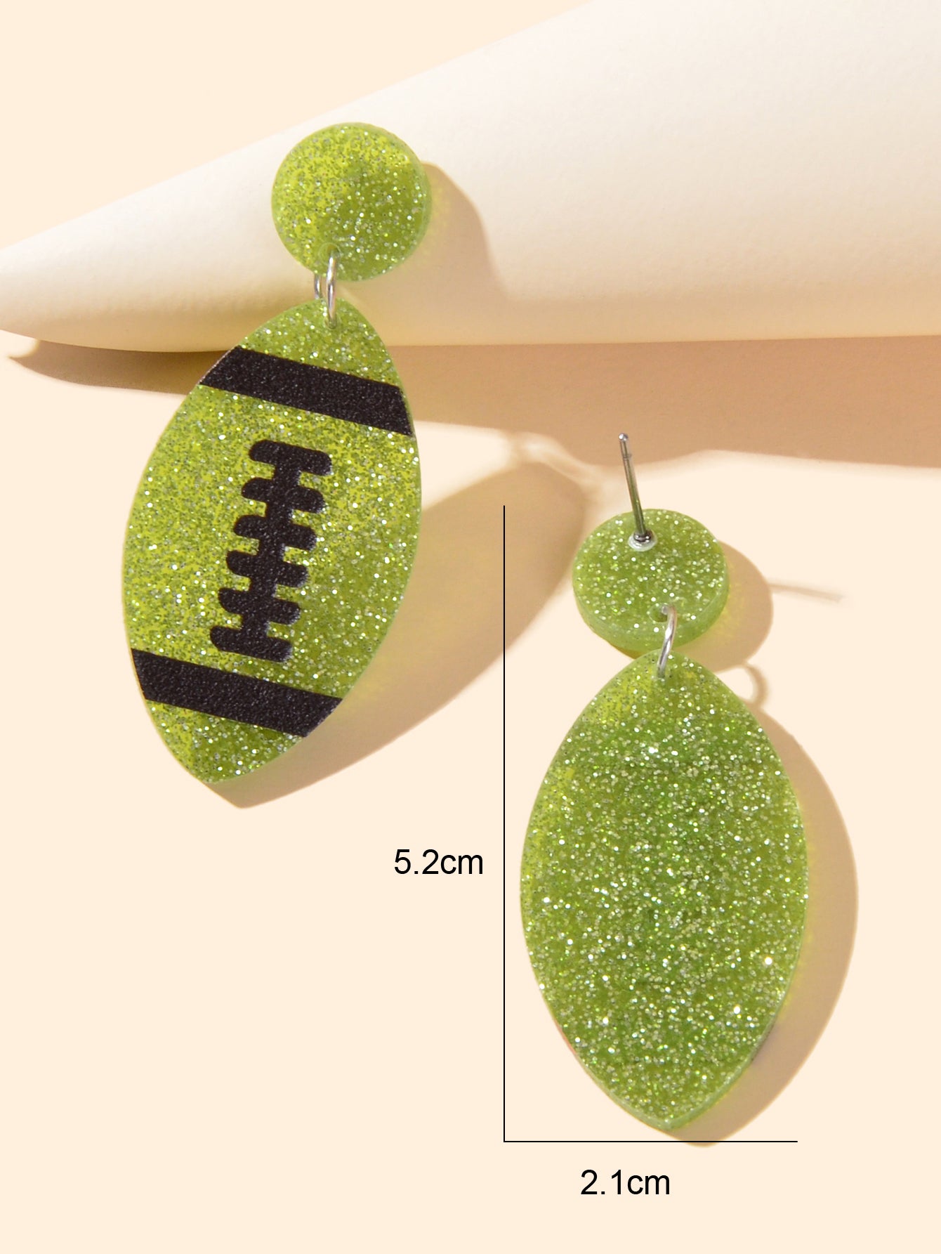 AFL Aussie Football Earrings Resin Footy Stud Rugby Australian Football Jewelry