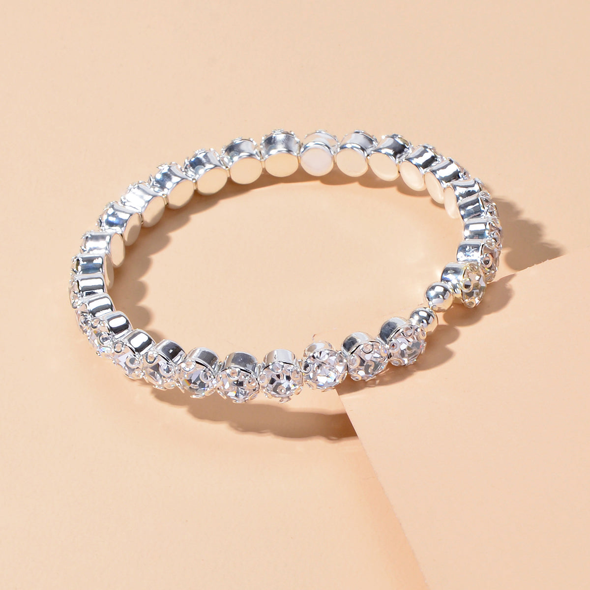 Textured Jewellery Faux Cubic Zirconia Classic Tennis Bracelet Nice Collection
