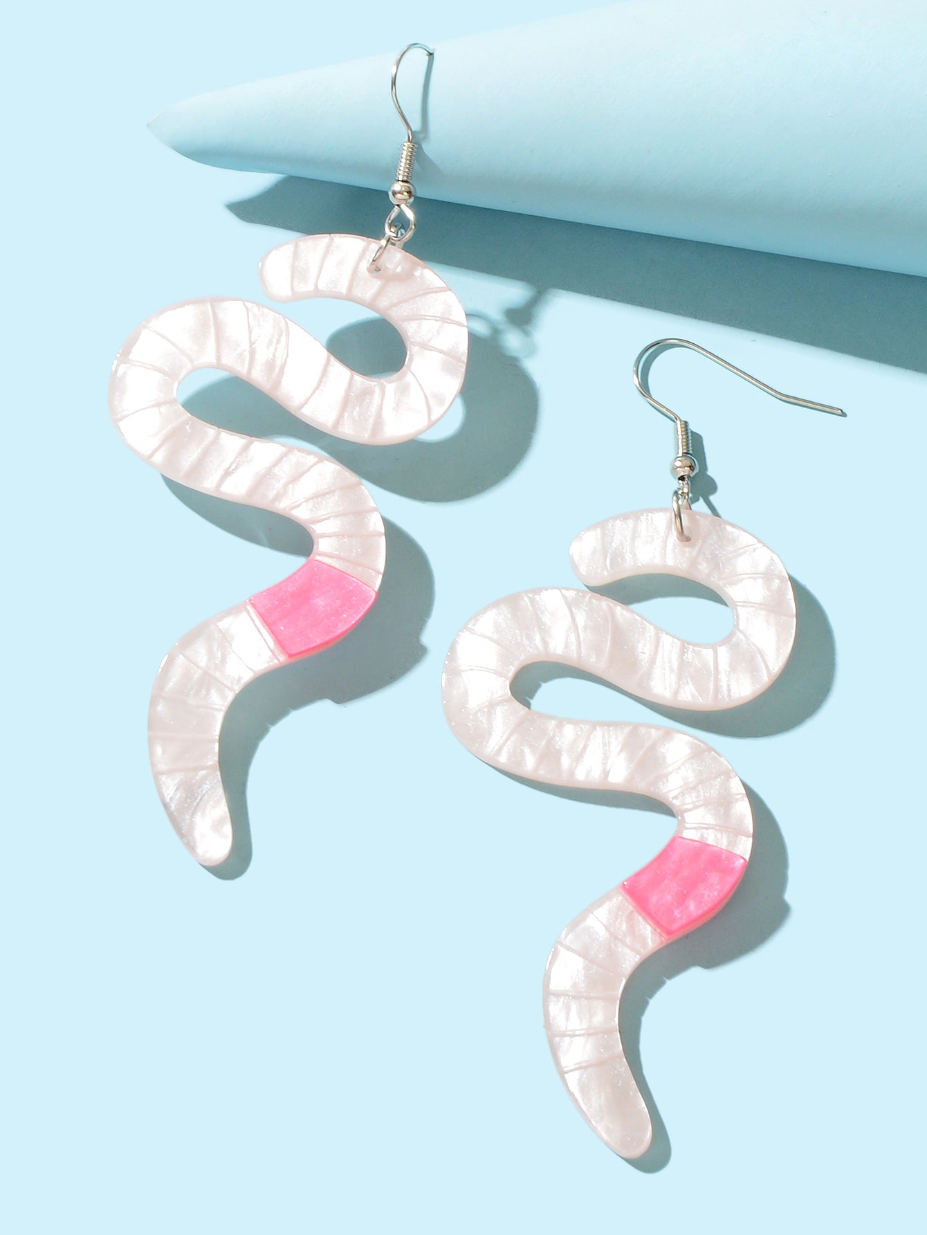 Hover to zoom Have one to sell? Sell it yourself Statement Resin Earthworm Lightweight Dangling Earrings Personality Accessories