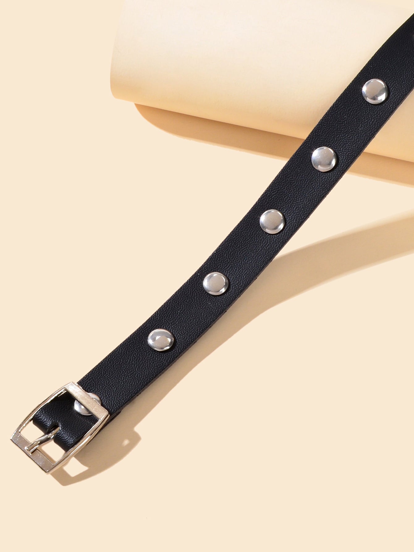Hip Hop Style Belt Design Adjustable Leather Choker Punk Rock PU Gothic Necklace