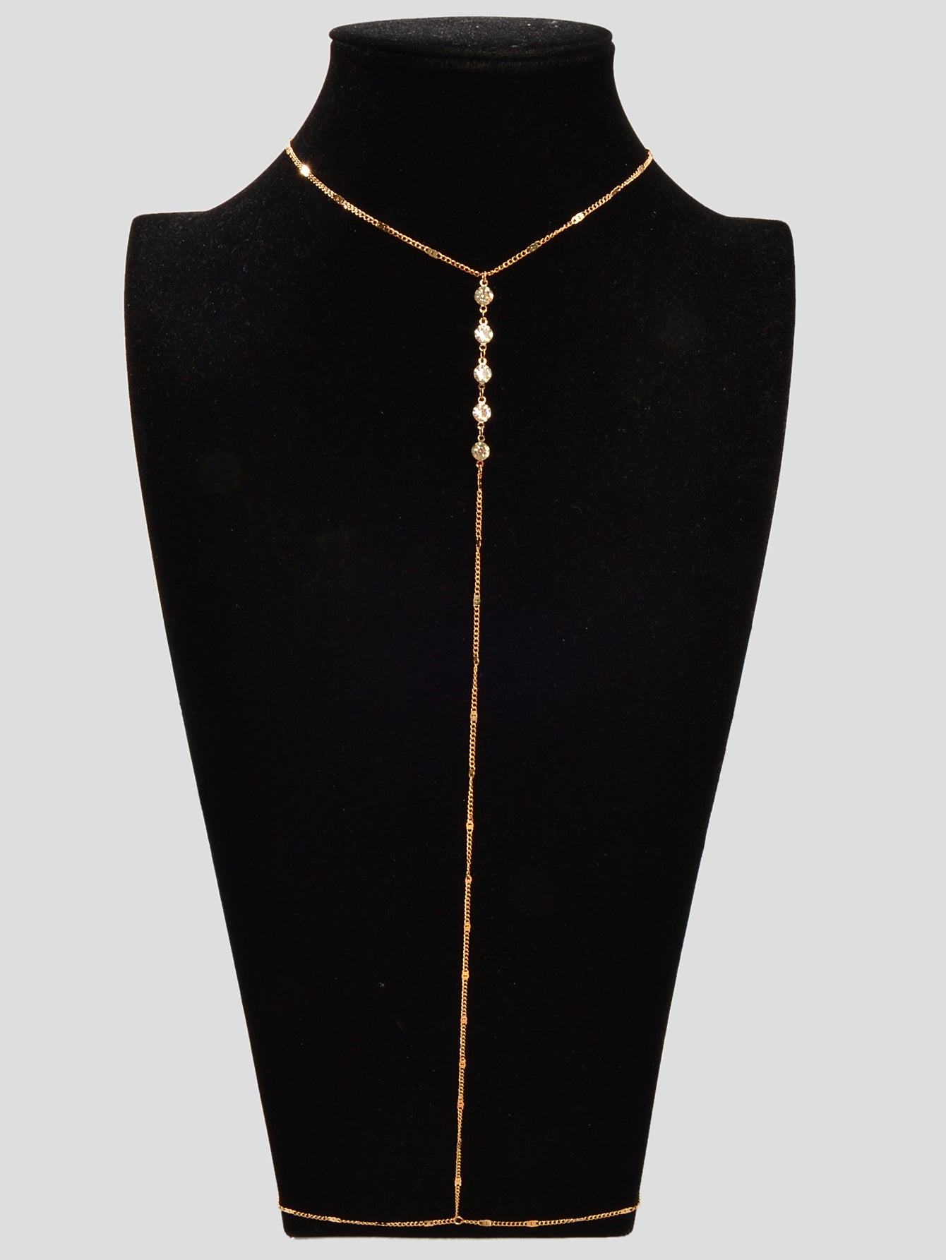 Sexy Rhinestone Decor Thin Bra Bikini Waist Belly Body Chains Beach Body Jewelry