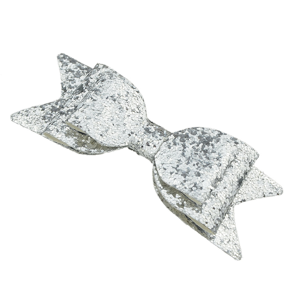 Sequins Bow Tie Hair Bows Holder Hair Clips Barrettes Hair Accessories Girl Gift